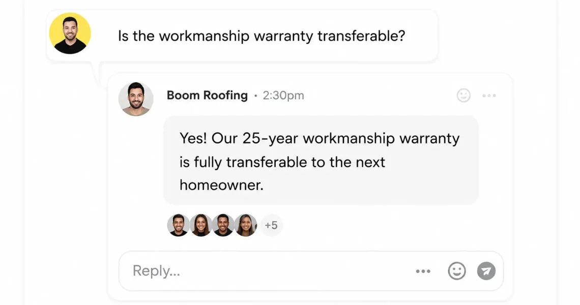 Roof Replacement Workmanship Warranty